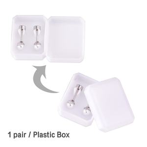 Ensembles de Boucles d'Oreilles Mini pour Enfants à Bas Prix, de 4 mm à 8 mm, en Acier Inoxydable, Bijoux Fins, Boucles d'Oreilles Perle Hypoallergéniques pour Bébés - Product Image 5