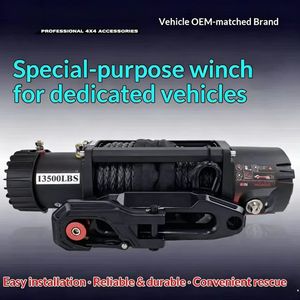 Treuil électrique 12V 2000lb-20000lb, robuste, tout-terrain, 4x4, pour Jeep, camion, SUV, bateau et automobile, avec télécommande sans fil - Product Image 1