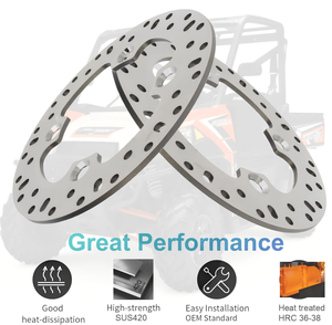 Pièces UTV Disque de frein avant 227 mm pour <span class=keywords><strong>Polaris</strong></span> RANGER 900 <span class=keywords><strong>1000</strong></span> 800 700 <span class=keywords><strong>RZR</strong></span> 900 570 <span class=keywords><strong>RZR</strong></span> XP 900 GENERAL <span class=keywords><strong>1000</strong></span> - Product Image 1