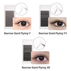 Extensiones de Pestañas 3D <span class=keywords><strong>Y</strong></span> <span class=keywords><strong>YY</strong></span> Ojos Derecho e Izquierdo Estilo Zorro 0.07 Al Por Mayor en Bandeja, Suministros para Extensiones de Pestañas - Product Image 2