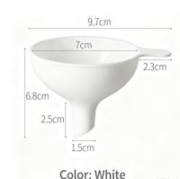 Entonnoir en plastique pratique avec poignée, outil polyvalent pour huile, sauces, céréales, condiments, liquides et solides, usage domestique – Offre spéciale
