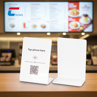 Tarjetas NFC Acrílicas Premium para Pedidos en Restaurantes, Conexión WIFI, 13.56MHz, NTAG213 215 216, URL Programable, Personalizables