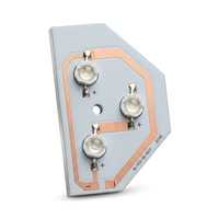 Carte de circuit imprimé en aluminium personnalisée avec LED et substrat thermique pour spots et downlights de plafond