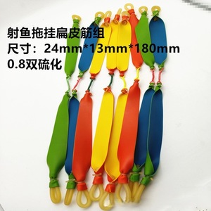 Bandas de Ejercicio, Bandas Elásticas Planas de Goma, Color Aleatorio, para Entrenamiento Físico, Estiramiento, Ejercicio, Todas las Edades, Empaquetado en Bolsa OPP - Product Image 4