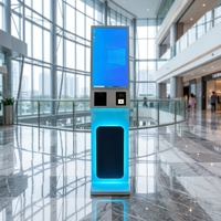 Kiosque de paiement par carte tactile tout-en-un avec support SDK, éclairage LED, système d'exploitation Android/Windows pour kiosque en libre-service
