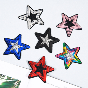 Parche Bordado Personalizado con Estrellas y Lentejuelas - Aplique Termoadhesivo al por Mayor para Sombreros, Ropa, Zapatos y Mochilas - Product Image 1