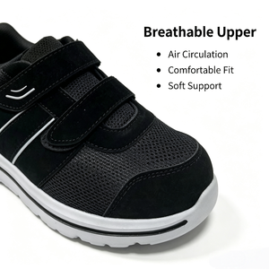 <span class=keywords><strong>Scarpe</strong></span> Diabetiche Traspiranti e Leggere, Facili da Indossare e Togliere, Suola in EVA Antiscivolo, Comode <span class=keywords><strong>Scarpe</strong></span> Piatte per la Cura del Piede Diabetico - Product Image 4