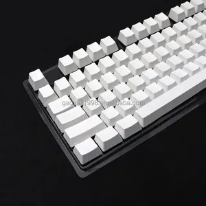 Clavier mécanique transparent 61 87 104 sortie d'usine personnalisée CHERRY OEM XDA PBT Blank keycap materia