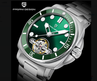 Nouvelle montre mécanique pour homme PAGANI DESIGN PD-1833 2025, en acier inoxydable saphir, montre de sport, étanche