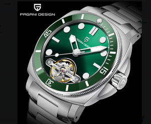 Nouvelle montre mécanique pour homme PAGANI DESIGN PD-1833 2025, en acier inoxydable saphir, montre de sport, étanche - Product Image 3
