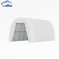 Abri de stockage portable en acier avec couverture en PVC pour extérieur, abri de garage pour voiture, abri de stationnement pour voiture