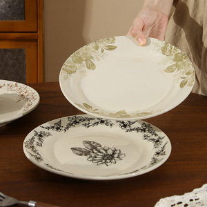 Assiette en céramique pour la maison et la cuisine, assiette à thé de l'après-midi, assiette à dessert supérieure, assiette à petit-déjeuner - Product Image 4