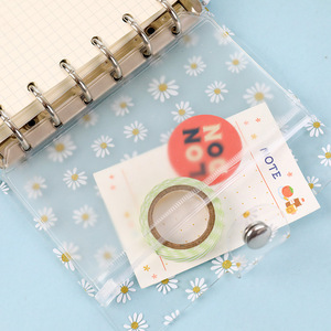 A7 A6 carino Kawaii Pvc raccoglitore a 6 anelli Daisy diario diario quaderni forniture cancelleria - Product Image 4