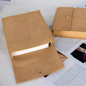 Factory Wholesale Customized Printed Thick Big Size <b>Gift</b> Packaging Book Bag Note Book Packaging Bag With Button - Product Image 1