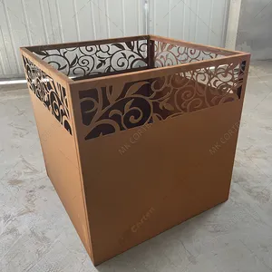 Hot Sale Outdoor dekorative Stahl Pflanz becken Cowden Steel Flower Box