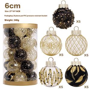 Elegant <strong>PET</strong> Painted Christmas Tree Decorative Ball Elegant Christmas Ball Suit for Holiday Supplies Christmas Decorations - Product Image 6