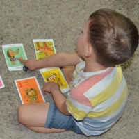 Impresión personalizada niños animales educativos partido tarjetas de memoria juego para niños Juego