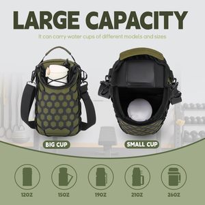 Sac de sport magnétique pour hommes et femmes, sac pour bouteille d'eau avec sangle réglable, poche pour téléphone, porte-bouteille d'eau pour les voyages et les sports - Product Image 5