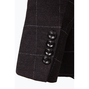 Ropa formal para hombre, venta al por mayor, <span class=keywords><strong>trajes</strong></span> <span class=keywords><strong>de</strong></span> boda <span class=keywords><strong>de</strong></span> diseñador <span class=keywords><strong>de</strong></span> vestuario para hombre <span class=keywords><strong>gris</strong></span> <span class=keywords><strong>oscuro</strong></span> a cuadros para <span class=keywords><strong>novio</strong></span>, - Product Image 4