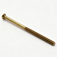 Extra Long Flat Head Screw Brass and Carbon Steel Fastener for Furniture Mechanical Assembly OEM Custom Service