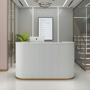 Mostrador <span class=keywords><strong>de</strong></span> Recepción Moderno y Sencillo para Tienda Comercial, Oficina, Salón <span class=keywords><strong>de</strong></span> <span class=keywords><strong>Belleza</strong></span>, Venta al por Mayor <span class=keywords><strong>de</strong></span> Fábrica - Product Image 6