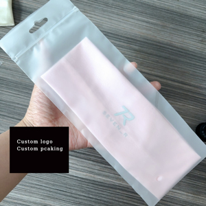 Banda para el Cabello Elástica de Doble Cara de Algodón con Logotipo Personalizado, Absorbente de Sudor, Ancha, de Color Sólido, Accesorio para el Cabello de Yoga para Mujer - Product Image 6