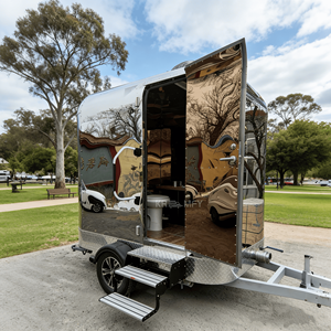 Single Room Container Outdoor Public <b>Portable</b> Luxury <b>Toilet</b> Mobile Washroom Restroom Trailer for Apartment Office Building Use - Product Image 4