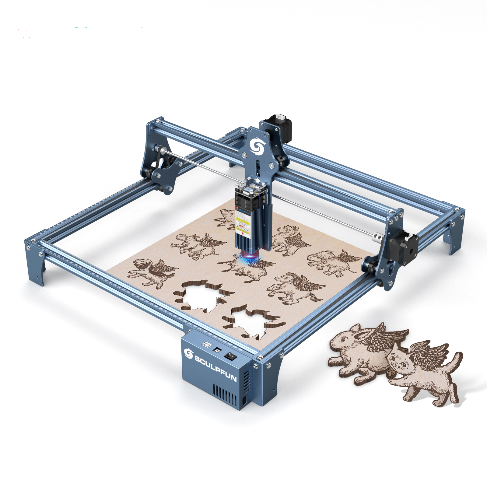 Sculpfun S9 Высокая точность Лазерная резка мини лазерный гравировальный станок для древесины Цена по прейскуранту завода-изготовителя лазерная маркировочная машина