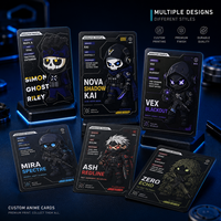 Cartes à collectionner d'anime personnalisées, cartes de collection de qualité supérieure avec finition mate, impression nette et coins arrondis