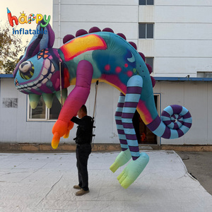Marioneta Inflable Gigante de Camaleón para Desfiles, Mascota Inflable Realista de Camaleón para Actuaciones en la Calle - Product Image 1