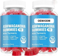 Permen Ashwagandha Pereda Stres, Menenangkan, Bebas Gula, Suplemen Herbal untuk Tidur, Grosir, Campuran Adaptogen