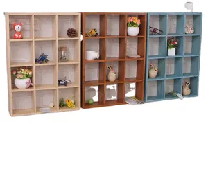 Hot Sale Custom Handgemaakte Houten 12 Verdeel Muur Decoratief Houten Rooster