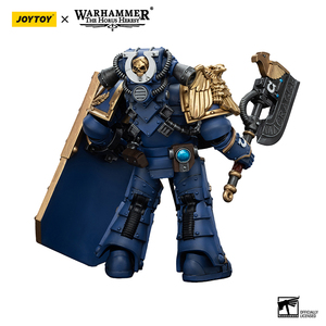 JOYTOY <span class=keywords><strong>Warhammer</strong></span> Horus Heresy Ultramarines Suzerain <span class=keywords><strong>3</strong></span> Space Marine Figura de Acción Coleccionable 1/18 Modelo Oficial Auténtico - Product Image 2