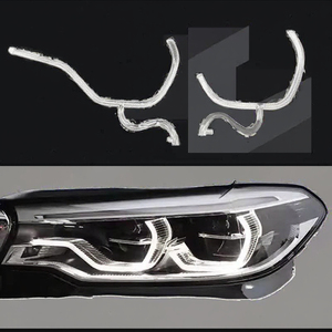 Giá Tốt Loạt G38 <span class=keywords><strong>G30</strong></span> Lớn Ánh Sáng Vòng Đôi Mắt Thiên Thần Muỗng Hình Đèn Pha Ban Ngày Chạy Ánh Sáng Khuếch Tán Cho 5 Loạt Mới - Product Image 3