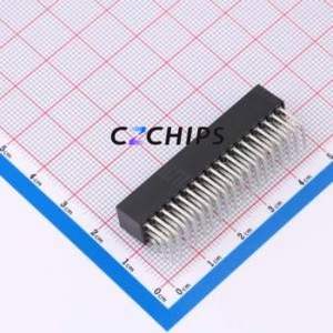 SSW-118-02-T-T-RA Pin Socket Bent Lead Through Hole,P=2.54mm Connector 2.54mm 2.54mm Right Angle Insert Three Row - Product Image 2