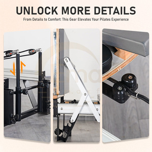 Barre de glisse professionnelle Ochi Factory Revo-style à suspension stable en aluminium pour Reformer Pilates et <span class=keywords><strong>Crossfit</strong></span> - Product Image 6