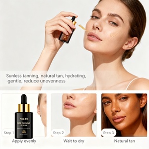 Sérum bronzant pour le visage SYLAX, autobronzant professionnel, éclat naturel bronze, formule de haute qualité, sérum de soin de la peau à séchage rapide - Product Image 6