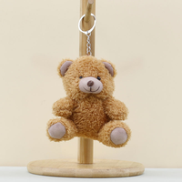Mini 11cm ours en peluche moelleux jouets en peluche porte-clés pendentif poupée douce ours personnalisé animal en peluche pour sac décorations cadeau de Promotion