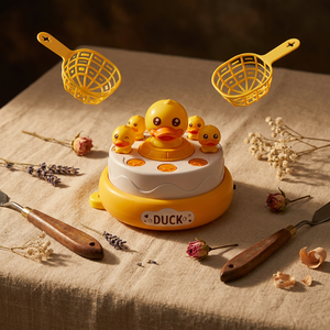 Jeu de pêche de canards rotatifs en plastique/PVC à piles, jouet de table pour la coordination œil-main, attrape-éclats, pour tout-petits de 2 à 4 ans - Product Image 6