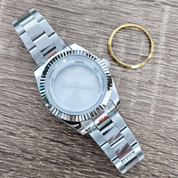Boîtier de montre de plongée en acier inoxydable 316l de haute précision de 40 mm, étanche, mouvement 8215, bracelet et boîtier de montre modifiés
