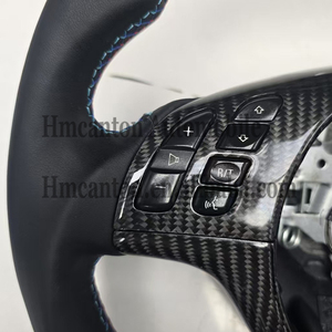 Nouveaux produits : Volant en cuir lisse en fibre de carbone pour BMW Série 3 E46 - Product Image 2