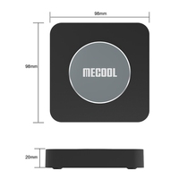 Boîtier Android KM2 Plus en gros S905X4B 4K HDR 2 Go 16 Go WiFi double bande AV1 Lecteur multimédia en streaming avec télécommande vocale