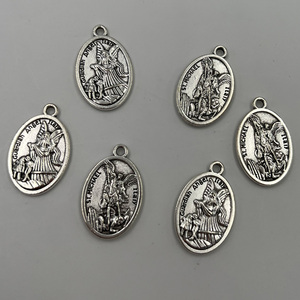 25x16mm Guardiah Angel Italy & <span class=keywords><strong>St</strong></span>. Michael Fashion Pendentif Collier Religieux Bijoux Cadeau - Product Image 6