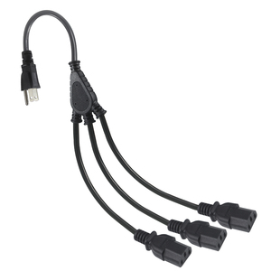 <span class=keywords><strong>3.3</strong></span> 英尺 18awg 替换用 <span class=keywords><strong>3</strong></span> 合 1 NEMA-5-15P 转 L 形 IEC320 90 度 <span class=keywords><strong>3</strong></span> X IEC C13 美国交流电源线分线器插座保护器 - Product Image 6