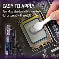 Pasta Termal Logam Cair Mikrokapsul 100W/mK Konduktif Aluminium Aman untuk CPU GPU Overclocking Solusi Pendingin Heatsink