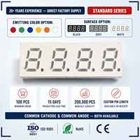 Modul Layar LED 7 Segmen Profesional 4 Digit 0.28 Inci untuk Desain Layar Pengontrol Pengisian Daya Surya MPPT