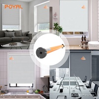 Persianas Enrollables Metálicas de Diseño Silencioso con Motor Eléctrico Inteligente, Control por WiFi Tuya y Alexa para Persianas Zebra, Directo de Fábrica para Oficinas y Hoteles