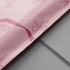 Sacs d'expédition en plastique PE rose personnalisés, autocollants, épaisseur 0,12 mm, design opaque, pour vêtements et emballages de colis - Product Image 5