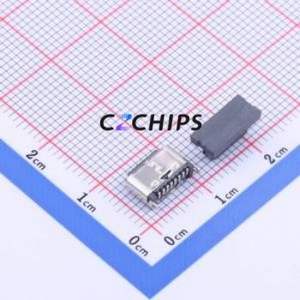 YTC-TC8S-125 USB Connector SMD Connector ( Connector Type: Type-C )( Gender: Female )( Mounting Type: Vertical Mount ) - Product Image 2