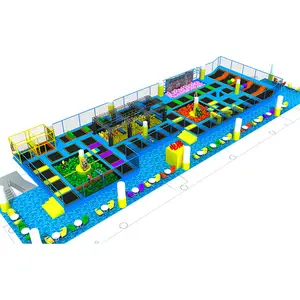 2024 ใหม่Commercial Trampolineสวนเด็กโฟมPit Blockผู้ใหญ่ในร่มขนาดใหญ่สี่เหลี่ยมผืนผ้าBungeeกระโดดเด็กTrampoline Park